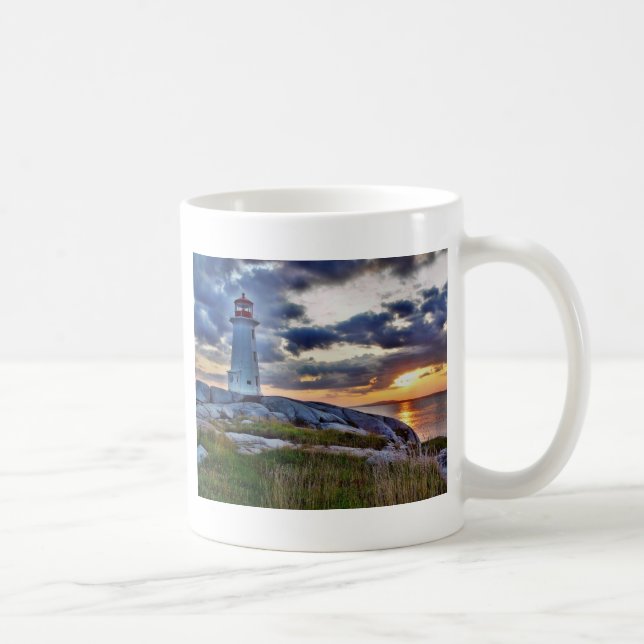 Caneca De Café Angra Nova Escócia Canadá de Peggies (Direita)