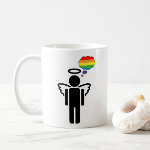 Caneca De Café ângulo arco-íris