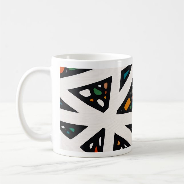 Caneca De Café Ângulos em Cor (Esquerda)