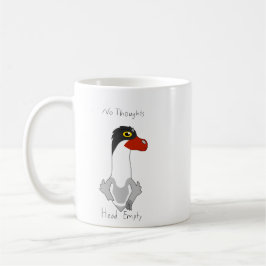 Caneca De Café Angus "No Thoughts, Head Empty" Memória Coffee