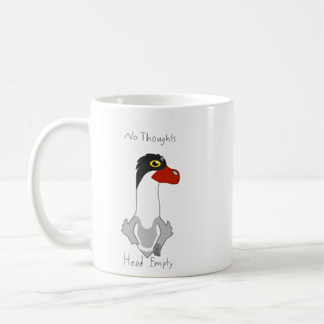 Caneca De Café Angus "No Thoughts, Head Empty" Memória Coffee (Esquerda)