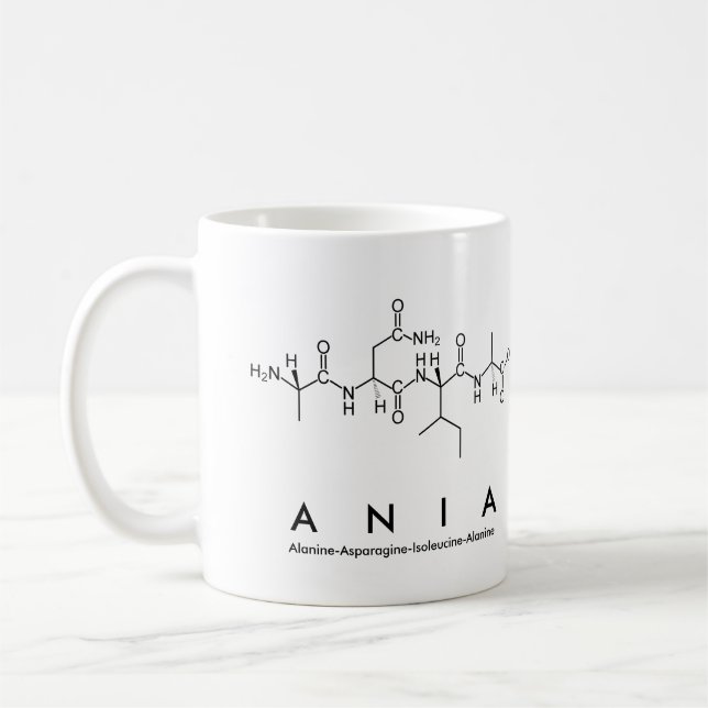 Caneca De Café Ania peptidname mug (Esquerda)