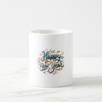 Caneca De Café "Animações para novos começos: Feliz ano novo Mug"