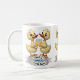 Caneca De Café Animações para o Quacking Times em Frente