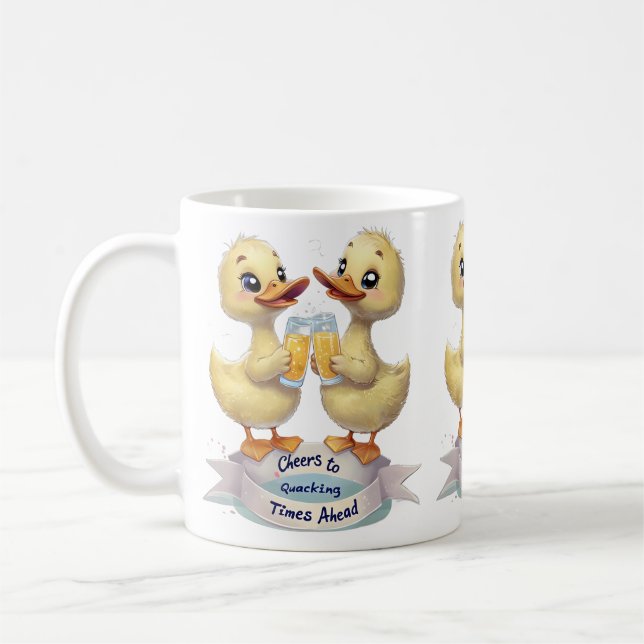 Caneca De Café Animações para o Quacking Times em Frente (Esquerda)