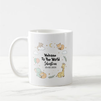 Caneca de Café Animais Bem-vindos ao Mundo