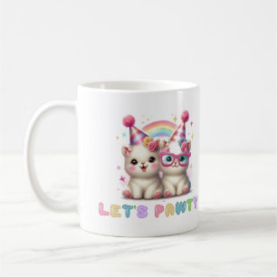 Caneca de Café Animais Brancos Adoráveis Bebês