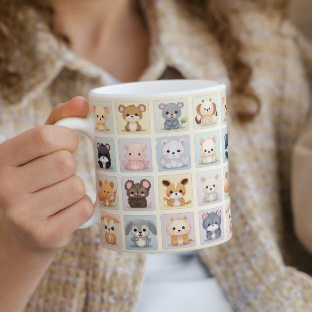 Caneca De Café Animais Cachorros 3 Mug de Café (Criador carregado)