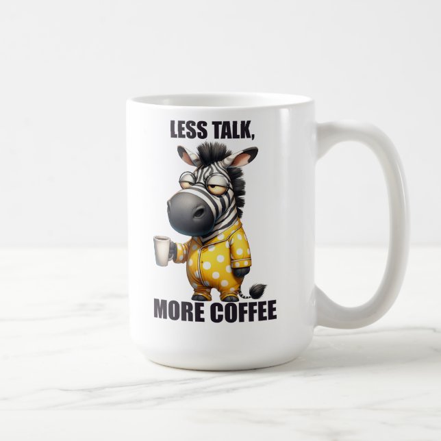 Caneca De Café Animais/Café Engraçados/Zebra (Direita)