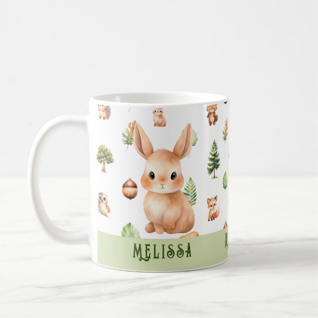 Caneca De Café Animais Coelhinhos (Esquerda)