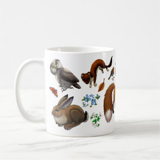 Caneca de café Animais da Floresta