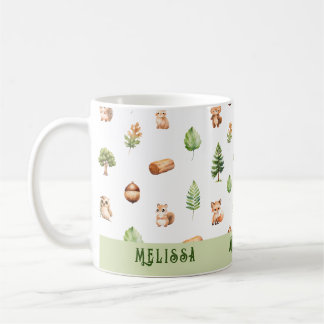 Caneca De Café Animais da Floresta Marinha