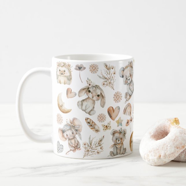 Caneca De Café Animais Da Madeira Café Mug (Com Donut)