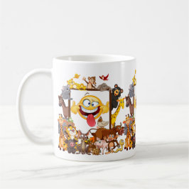 Caneca De Café Animais de desenho animado divertidos