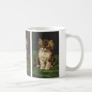 Caneca De Café Animais de Estimação Antigos, Gatinho Listrado Fof