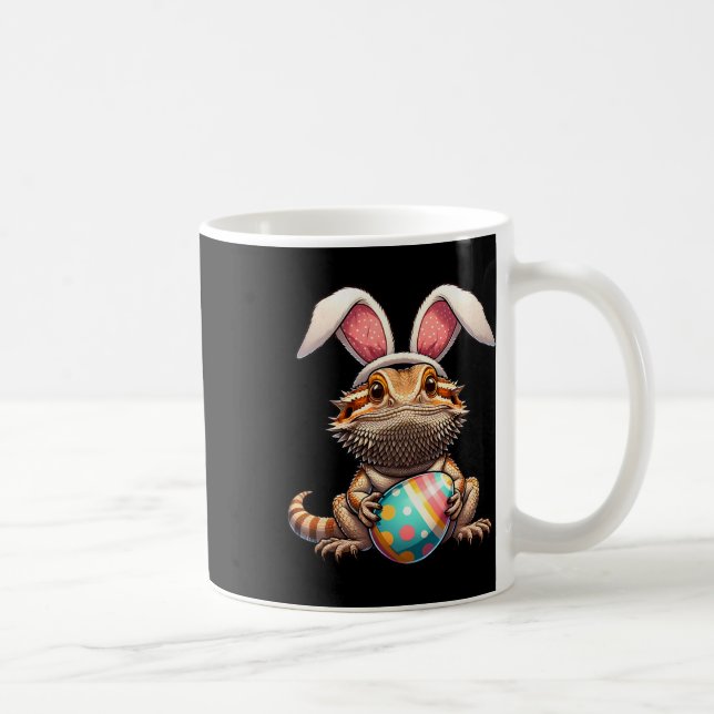 Caneca De Café Animais de estimação Easter Bearded Dragon Ovos de (Direita)