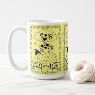 CANECA DE CAFÉ ANIMAIS DE EXPLORAÇÃO DE ARTE FOLHA DE OVINO ROO