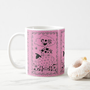 CANECA DE CAFÉ ANIMAIS DE EXPLORAÇÃO DE ARTE FOLHA DE OVINO ROO