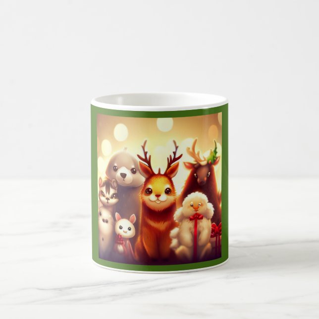 Caneca De Café Animais de Natal 1 (Centro)