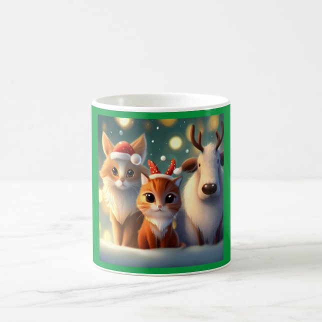 Caneca De Café Animais de Natal 5 (Centro)