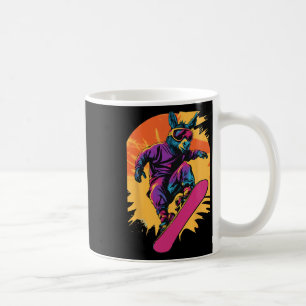 Caneca De Café Animais De Snowboard - Donkey Num Snowboard Snowbo