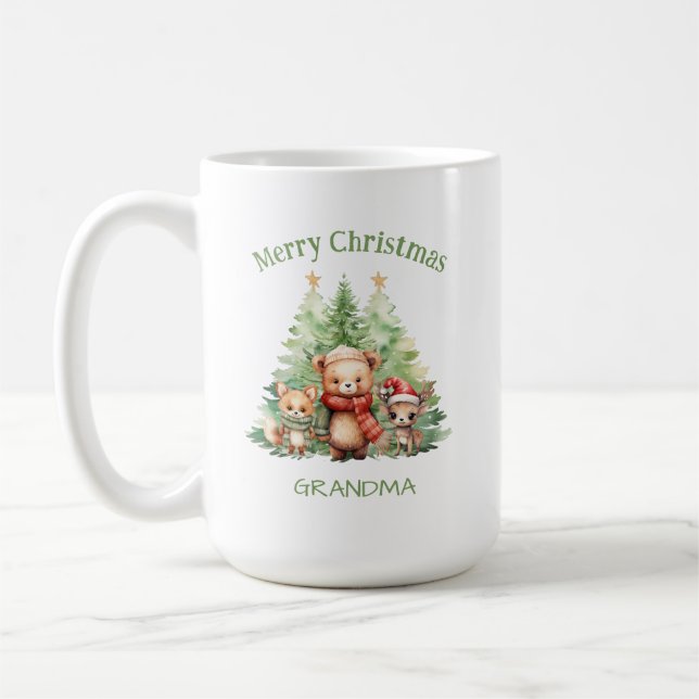 CANECA DE CAFÉ ANIMAIS DE TERRA RUSTIÇA DO NATAL DE NATAL (Esquerda)