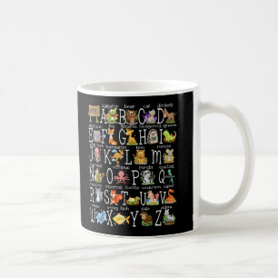 Caneca De Café Animais do Alfabeto Voltam ao jardim pré-escolar d