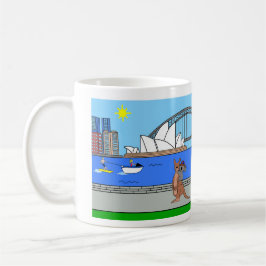 Caneca De Café Animais do Mundo, Austrália: Canguru & Coala