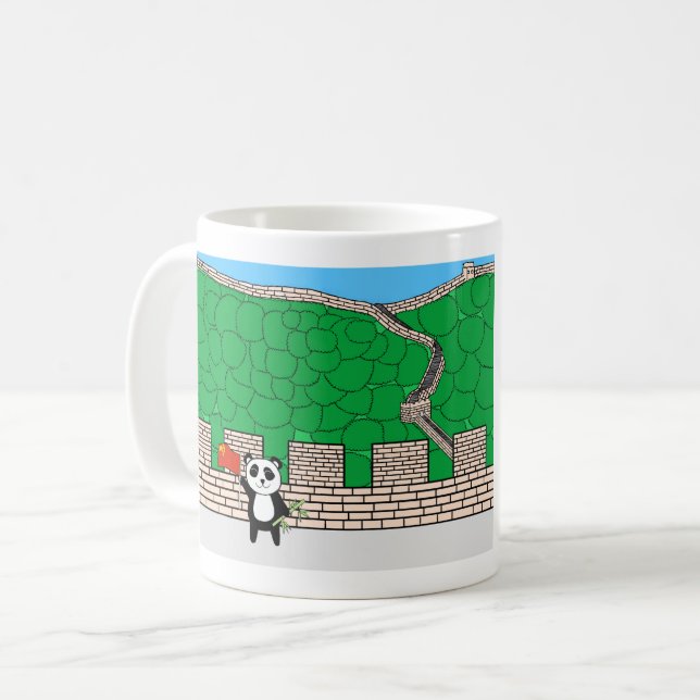 Caneca De Café Animais do Mundo, China: Panda (Frente Esquerda)