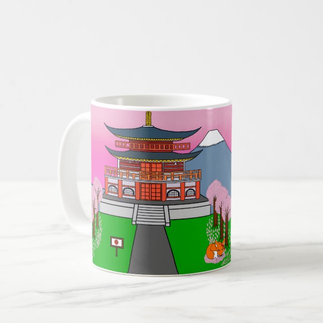 Caneca De Café Animais do Mundo, Japão: Raposa (Frente Esquerda)