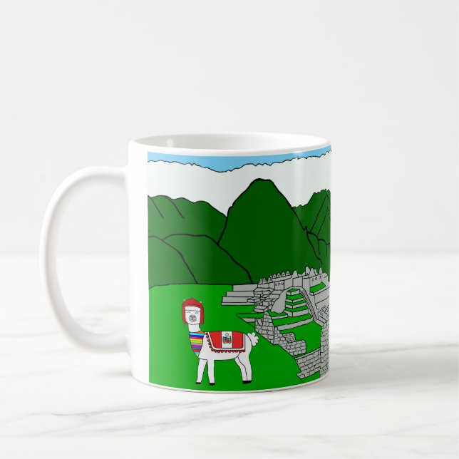 Caneca De Café Animais do Mundo, Peru: Alpaca (Esquerda)