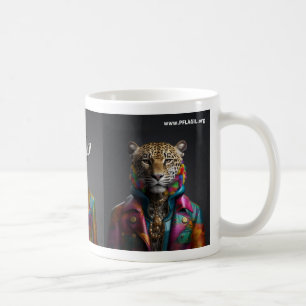 Caneca De Café Animais do Orgulho: Leão, Girafa, Jaguar