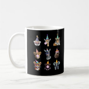 Caneca De Café Animais do Zoológico Festa de Aniversário da Vida 