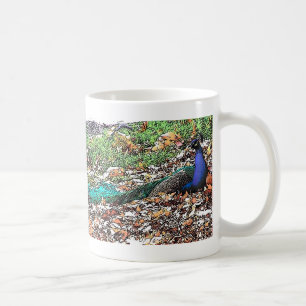 Caneca De Café Animais dos animais selvagens das penas de pássar