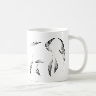 Caneca De Café Animais - elefante