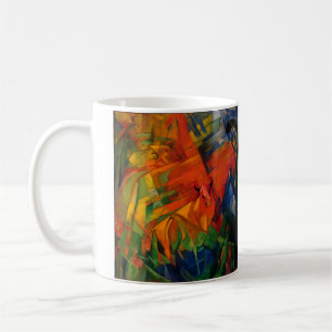 Caneca De Café Animais em uma paisagem por Franz Marc
