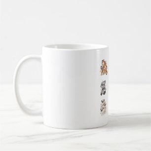 Caneca De Café Animais empilham Delícia � Arte Animal Cura