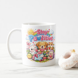 Caneca de Café Animais Fofos e Simpáticos Fique Po