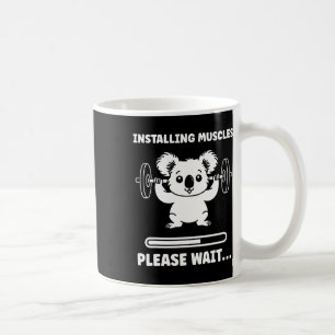 Caneca De Café Animais Instalando Músculos Fitness Musculação Ko