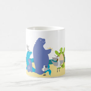 Caneca De Café Animais Marinhos Caprichosos 