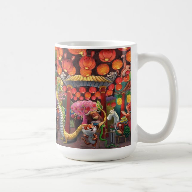 Caneca De Café Animais na cidade de China (Direita)