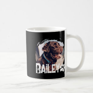 Caneca De Café Animais Simples Moderno Legal Nome E Foto