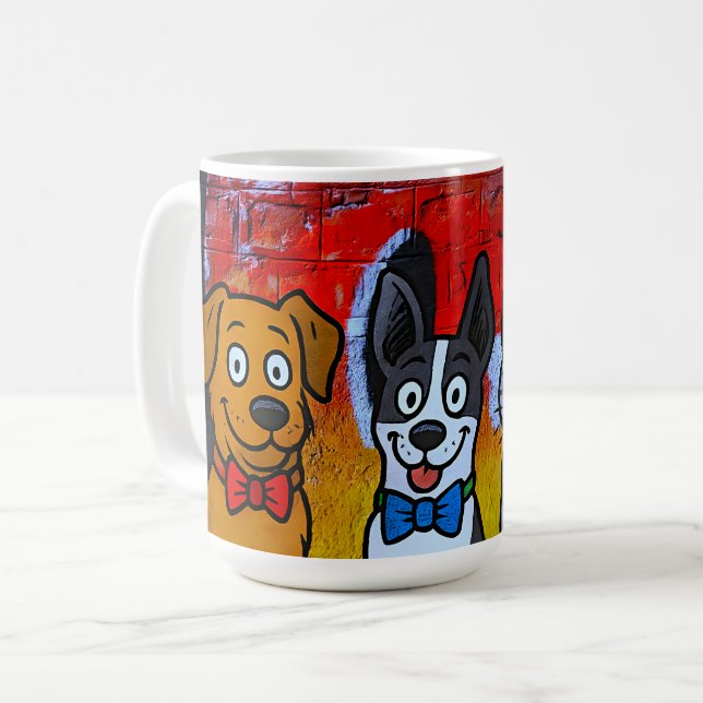 Caneca De Café Animais Urbanos (Frente Esquerda)