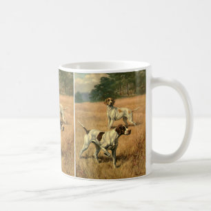 Caneca De Café Animais Vintage, Cães Ingleses Caçados de Caça