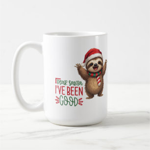 Caneca De Café Animal Cute de Natal com Chapéu de Papai Noel