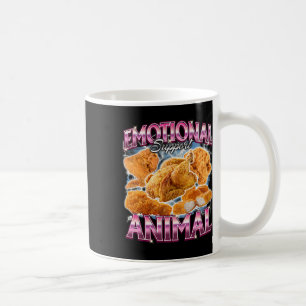 Caneca De Café Animal de Apoio Emocional Frango Frito Engraçado C