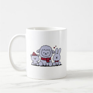 Caneca De Café Animal de Fazenda Fofo