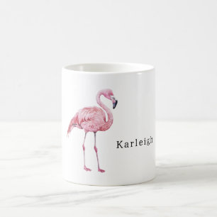Caneca De Café Animal do Safari Flamingo Rosa