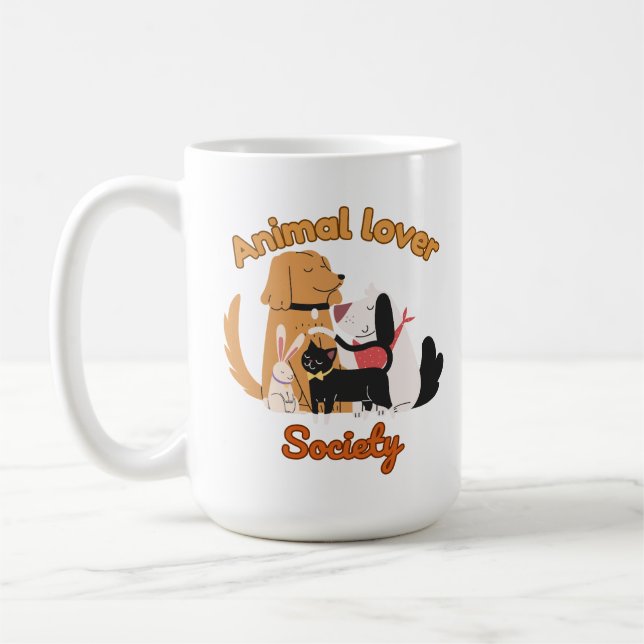 Caneca De Café Animal Lover Society for Pet lover  (Esquerda)