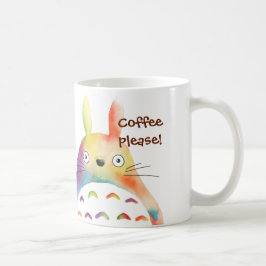 Caneca De Café Animal lunático do arco-íris